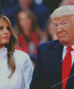 Trump And His Wife Milana Diamond Painting