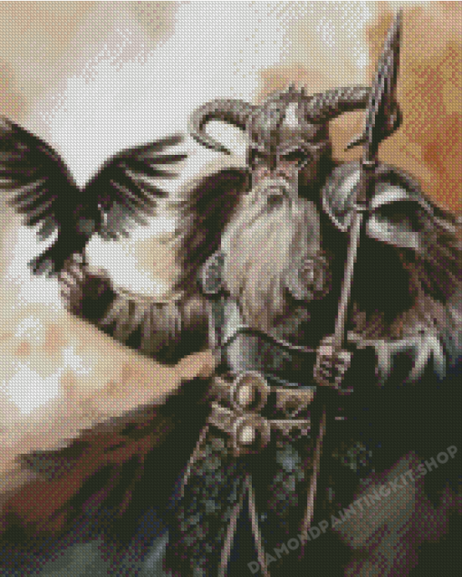 Odin Viking Art Diamond Painting