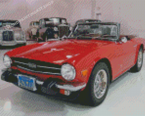 Classic Sport Triumph Car Diamond Painting