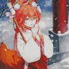 Cute Tamamo Diamond Painting