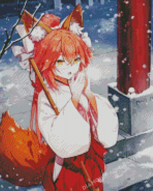 Cute Tamamo Diamond Painting