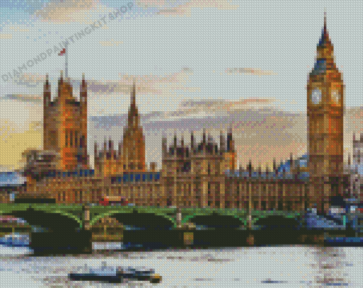 Palace Of Westminster Big Ben Tower Diamond painting