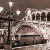 Rialto Bridge Venice Black And White Diamond Painting