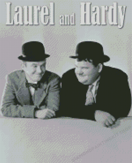 Laurel And Hardy Poster Diamond Painting