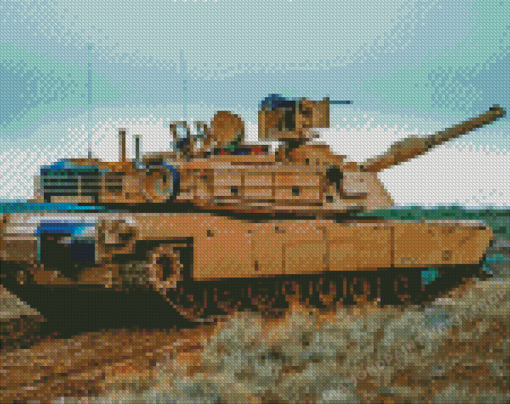 M1a1 Abrams Tank Diamond Painting