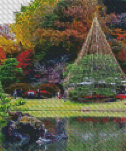 Rikugien Garden Diamond Painting