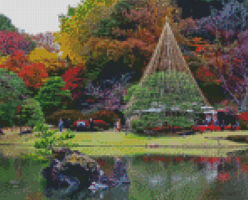 Rikugien Garden Diamond Painting