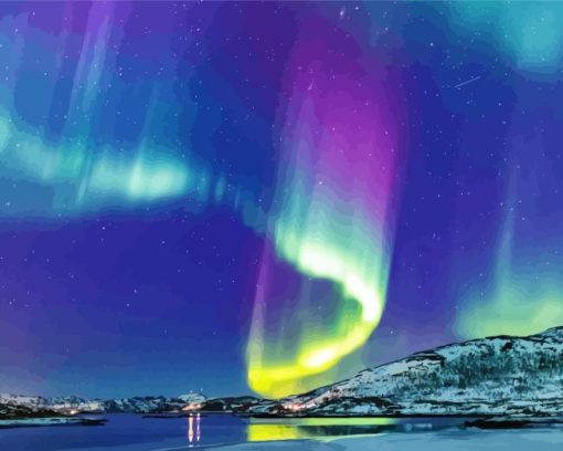 Lapland Northern Lights Diamond Painting