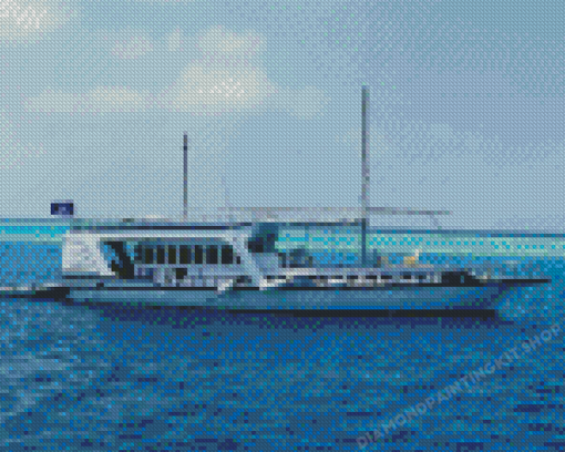 Maldivian Dhoni Diamond Painting