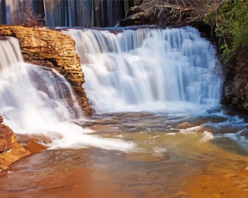 Alabama Waterfall Diamond Painting