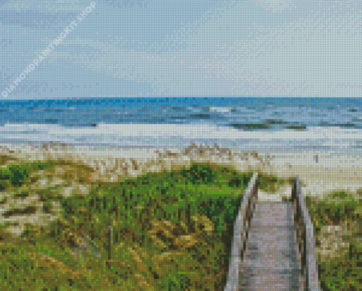 Beautiful Atlantic Beach Diamond Painting