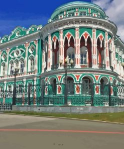 Beautiful Buildings in Yekaterinburg Diamond Painting