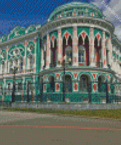 Beautiful Buildings in Yekaterinburg Diamond Painting