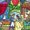 Beauty And The Beast Stained Glass Diamond Painting