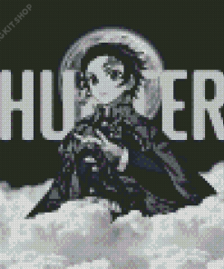 Black And White Demon Slayer Poster Diamond Painting