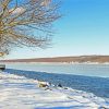 Cayuga Lake In Winter Diamond Painting