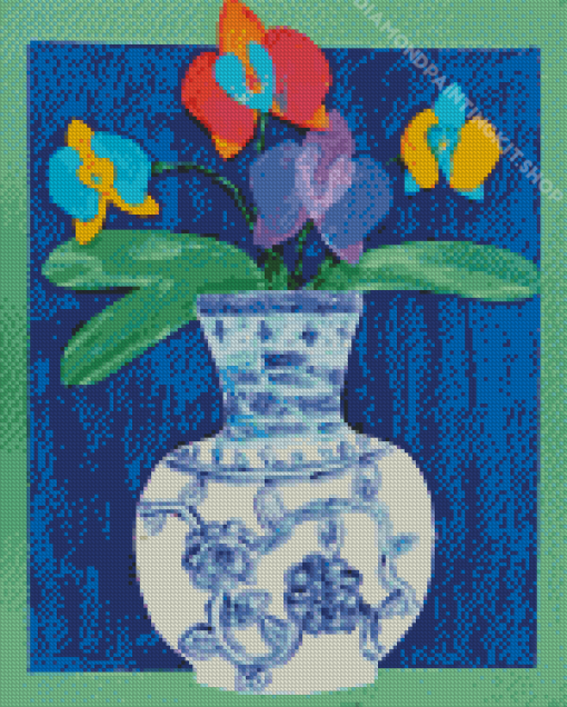 Chinese Vase Art Diamond Painting