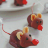 Christmas Mice Chocolate Diamond Painting