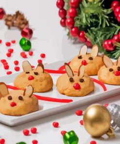 Christmas Mice Cookies Diamond Painting