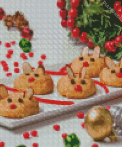 Christmas Mice Cookies Diamond Painting