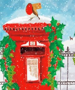 Christmas Post Box Diamond Painting