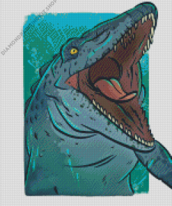 Close Up Mosasaurus Art Diamond Painting