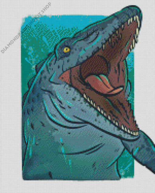 Close Up Mosasaurus Art Diamond Painting