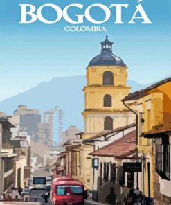 Colombia Bogota Poster Art Diamond Painting