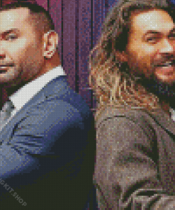 Dave Bautista And Jason Momoa Diamond Painting