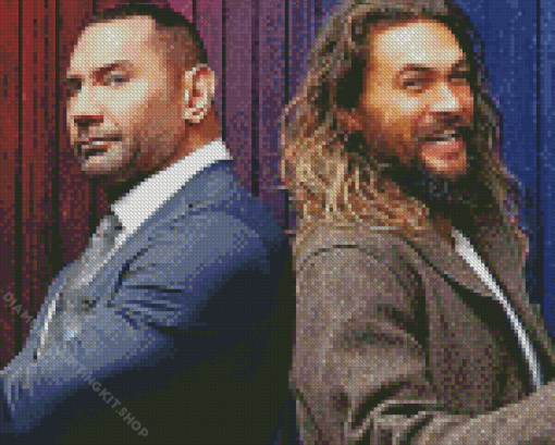 Dave Bautista And Jason Momoa Diamond Painting