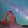 Delicate Arch With Milky Way In Utah Diamond Painting