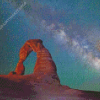 Delicate Arch With Milky Way In Utah Diamond Painting