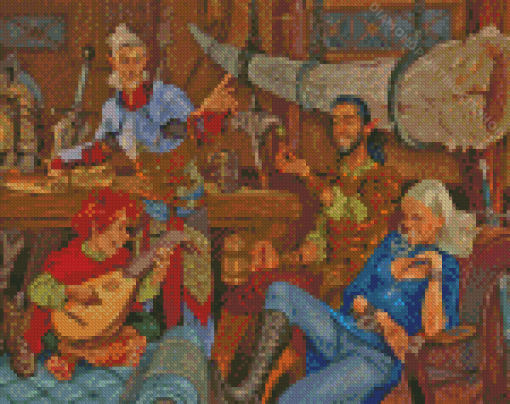 Dnd Party Video Game Diamond Painting