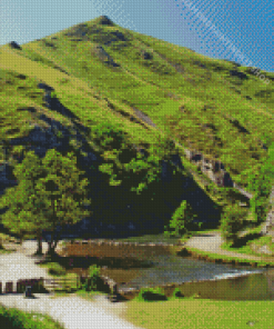 Dovedale Peak District landscape Diamond Painting