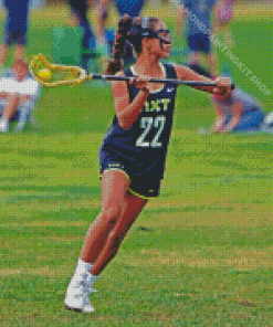 Girl Playing Lacrosse Diamond Painting