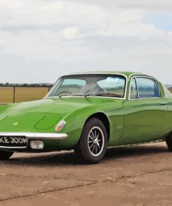 Green Lotus Elan Car Diamond Painting