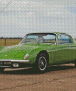 Green Lotus Elan Car Diamond Painting