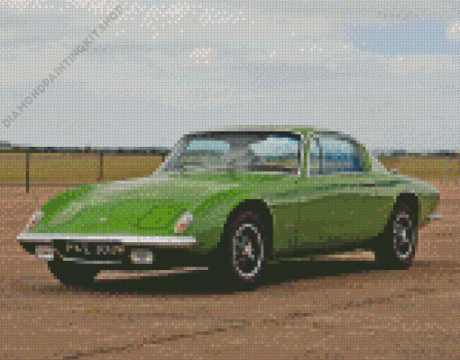 Green Lotus Elan Car Diamond Painting