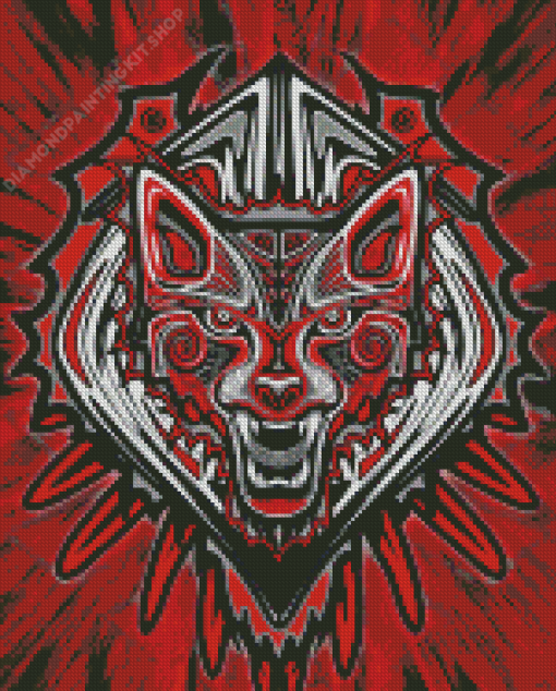 Haida Wolf Art Diamond Painting