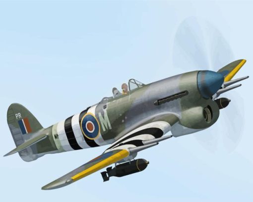 Hawker Typhoon Diamond Painting