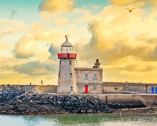 Howth Lighthouse Building Diamond Painting