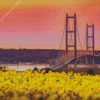 Humber Bridge With Sunset View Diamond Painting