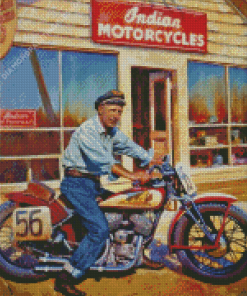 Indian Motorcycles Diamond Painting