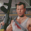 John McClane Call Of Duty Diamond Painting