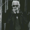 Karl Lagerfeld With Camera Diamond Painting