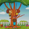 Kids Rope Tree Climb Diamond Painting