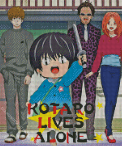 Kotaro Lives Alone Anime Diamond Painting