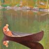 Lady In Boat Pekka Halonen Diamond Painting