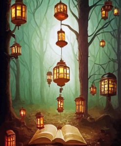 Magical Forest Lanterns Diamond Painting