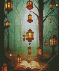 Magical Forest Lanterns Diamond Painting